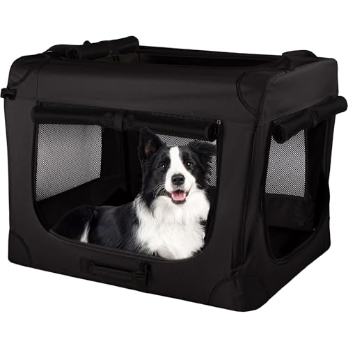 Soft Dog Crate - 32x23.25x23 Collapsible Dog Crate for Medium Pets - Portable T…