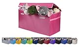 Toy organizer JUMBO Collapsible Toy Chest for Kids (XX-Large), Huge Storage Basket w/ Flip-Top Lid | Organizer Bin for Bedrooms, Closets, Child Nursery | Store Stuffed Animals, Games, Clothes, Shoes