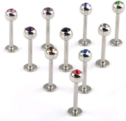 unsex fashion 10PCS Steel eyebrow ear lip rings body piercing body Jewlery PB17
