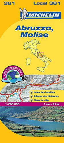 ABRUZZO ET MOLISE 11361 CARTE ' LOCAL ' ( Italie ) MICHELIN KAART (Michelin kaart - lokaal Italie (361)) (Multilingual Edition) by Michelin