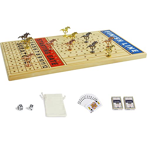 Grhonior Finish LINE Horse Racing Board Game Race Board Game is