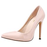 ZBeiBei Women's PU Faux Leather High Heels Corset Style Pumps Court Work Women Shoes