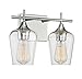 Savoy House 8-4030-2-11 Octave Bohemian Clear Glass Bathroom Vanity Wall Light, 2-Light 120 Total Watts, 10