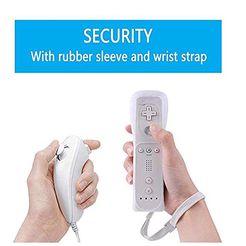 Lactivx Wii Silicone Case Cover with Wrist Strap for Nintendo Wii Remote Controlle (Black 2 Packs)