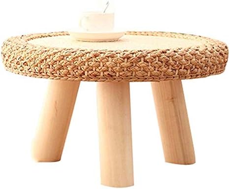 Small Coffee Tables Living Room Wood Rattan Straw Small Round Table Modern Low Table Sofa Side Table Oriental Furniture Grass Knotwork Coffee Table Buy Online At Best Price In Uae Amazon Ae