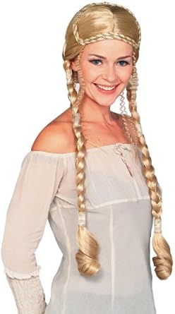 Amazon Com Rubie S Costume Blond Renaissance Lady Wig With Braids
