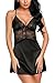 Avidlove Women's Sexy Lingerie Satin Nightgowns Lace Chemises Mini Sleepwear