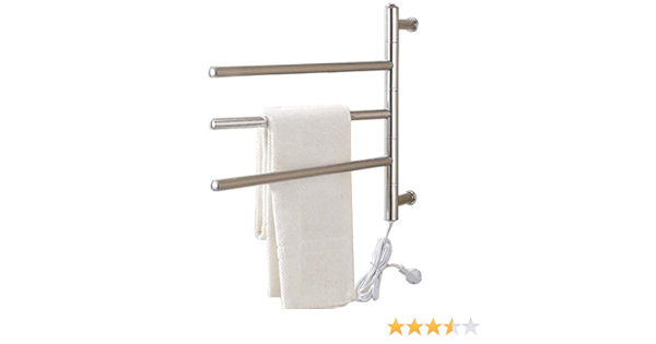 Toallero eléctrico con calefacción, tendedero de baño ...