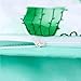 LAMEJOR Duvet Cover Set Queen Size Cactus Pattern Reversible Hotel Luxury Bedding Set Comforter Cover(1 Duvet Cover+2 Pillowcases) Mint/White