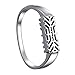 Henoda Metal Bands Compatible with Fitbit Flex 2 Accessories Stainless Steel Bangle Bracelet Jewelry Silver