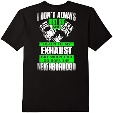 Men's Mechanic - Listen To My Exhaust T Shirt XL Black