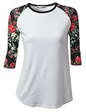 URBANCLEO Womens 3/4 Sleeve Raglan Baseball T-shirt (PLUS Size Available)