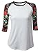 URBANCLEO Womens 3/4 Sleeve Raglan Baseball T-shirt (PLUS Size Available)