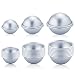 Caydo 30 Pieces 3 Sizes DIY Metal Bath Bomb Mold 15 Set for Crafting Your Own Fizzles