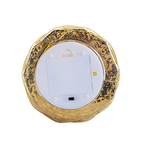 Glasburg Lighted Mercury Glass Christmas Tree Figurine with Timer