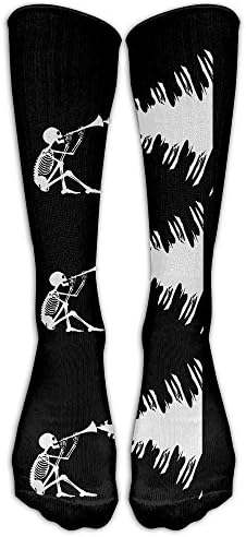 Halloween Skeleton Sport Unisex Stockings Men's&amp;women's Calf Athletic Socks One Size
