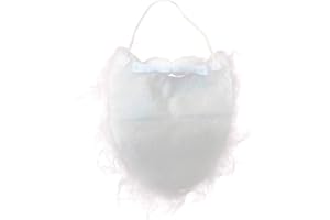 Ciieeo Santa Beard Curly Beard Cospaly Beard for Fancy Dress Costume Props Beard for and