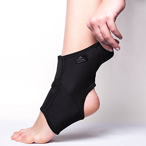 SportCare Ankle Support Brace with elastic wrap, good sports protection for Basketball, Running, Volleyball, Soccer and More! (Small)