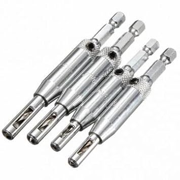 Generic Door Hinge Wood Working Hole Saw Drill Hex Shaped Positioning Drilling Tool Core Drill Bit
