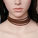 Akak Store Newest Summer Simple Fashion Brown Six-layer Chenille Choker Necklace for Women Girls