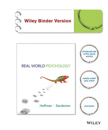 Real World Psychology Binder Ready Version + WileyPLUS Registration Card