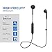 Bluetooth Headphones, Wireless Headphones Bluetooth V4.1 Earbuds with Mic Stereo Earphones Noise Cancelling Sweatproof Sports Headset for iPhone X 8 7 Plus Samsung Galaxy S9 and Android Phones (black)