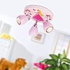 Lightbox Led-plafondspot in prinsessendesign met warm wit licht, 3 spottrondell voor de kinderkamer met draaibare koppen…