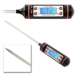 Latest Backlight Thermometer - Lifetime Replacement Warranty - Instant Read - Best Digital Thermometer for Cooking Food. Voted No.1 Grill and BBQ Thermometer