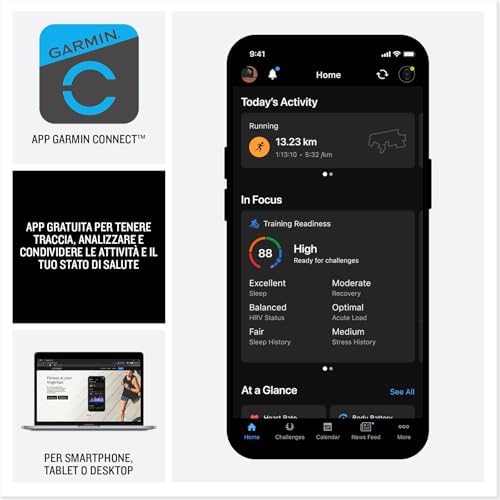 Instinct 3, Smartwatch, 50mm, Display AMOLED 1,3", Lunetta in metallo, 10ATM, GPS Multi-band, Torcia LED, 90+ App per lo Sport, GarminPay, Connect IQ, Autonomia 24 giorni, Fern Green