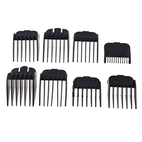 Milue 8Pcs Universal Hair Clipper Limit Comb Guide Attachment Size Barber Replacement - Thumbnail 2
