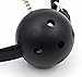 Metal Adjustable Clamps Leather Collars Chains Dress Accessories (Black)