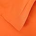 SUSYBAO 3 Pieces Duvet Cover Set 100% Natural Cotton Queen Size 1 Duvet Cover 2 Pillow Shams Solid Orange Luxury Quality Soft Breathable Hypoallergenic Fade Stain Wrinkle Resistant with Zipper Ties