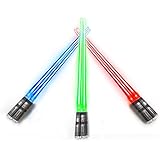 Chop Sabers Light Up LightSaber Chopsticks (3 Pairs, Red, Blue, Green)