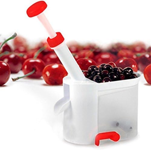 ANZYDEAL Cherry Seed Remover Machine Cherry Pitter Stone Picker Cherry Corer With Container Kitchen Gadgets Tools Accessories