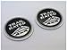 Jeep Trail Rated 4X4 Nameplate Emblem Wrangler Grand Cherokee Liberty 1Set(2Pcs) (Black)
