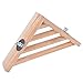 Ioffersuper 7 by 7-Inch Parrot Bird Cage Perches, Wood Corner Shelf Laddered Platform for Hamster Bird Cagesthumb 4