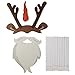Festive Holiday Christmas Photo Booth Props with Card Frame Holiday Party Decoration and Entertainment