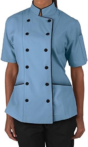 Short Sleeves Ladies Women Chef Coat Jacket