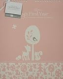 Pepper Pot Baby's First Year Calendar, Woodland Baby Girl