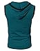 H2H Mens Fashion Sleeveless Hoodies with Pocket STEELBLUE US L/Asia XL (CMTTK015)