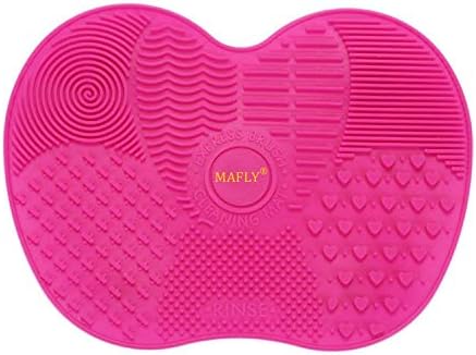 LYNN Silicone Makeup Brush Cleaning Mat Pad Makeup Brush Cleaner Glove Cosmetic Brush Cleaning Mat Portable Washing Tool…