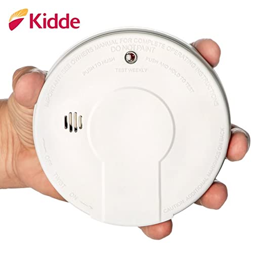Kidde Smoke Detector, 9V Battery Operated Smoke Alarm, TestReset