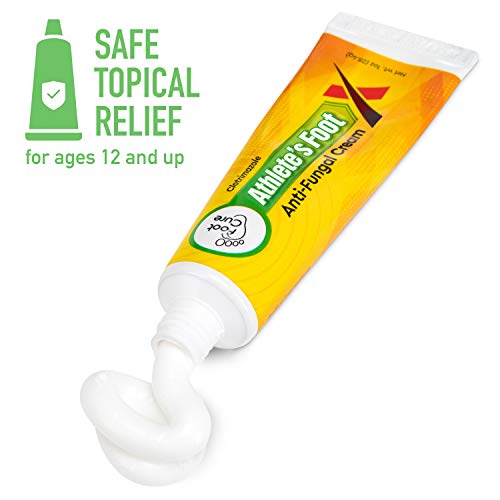 Foot Cure Athlete’s Foot Cream Made in USA Treats Fungal Infections