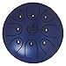 5.5 Inch Mini Steel Tongue Drum with Musical Mallet and Travel Bag for Personal Meditation, Yoga, Zen (Blue)