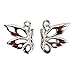 Keyzone Enchanting Hot 1pair Womens Sterling Silver Butterfly Wing Earrings Fascinating