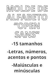 Livro Molde de alfabeto "Open Sans"