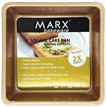 Blackcover Mini Loaf Pan Ideal for Bread Baking Made of Non-Stick Black Steel for Home Kitchen and Catering Bread Pan Set Loaf Pans For Bread Baking Pans Bakeware Set (Square 4‘’)