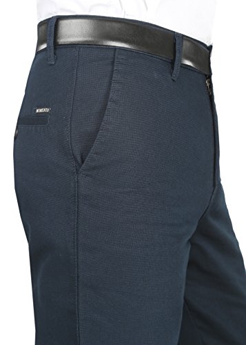 modo men's cotton regular fit dobby trousers