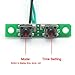 DROK 100136 12 Volt DC Car Digital Electric Clock Fahrenheit °F Temperature Voltage Measurement White LED Gauge Panel Meter 18B20 Sensor Probe
