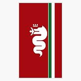 Alfa Romeo Biscione Bumper Sticker Window Vinyl Decal 5"